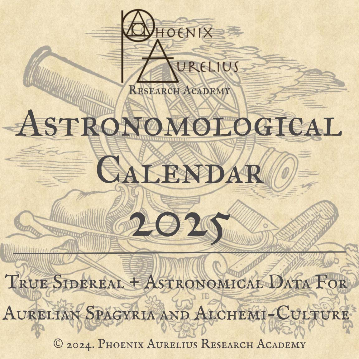 True Sidereal Astronomological Calendar 2025 Hard Copy Phoenix