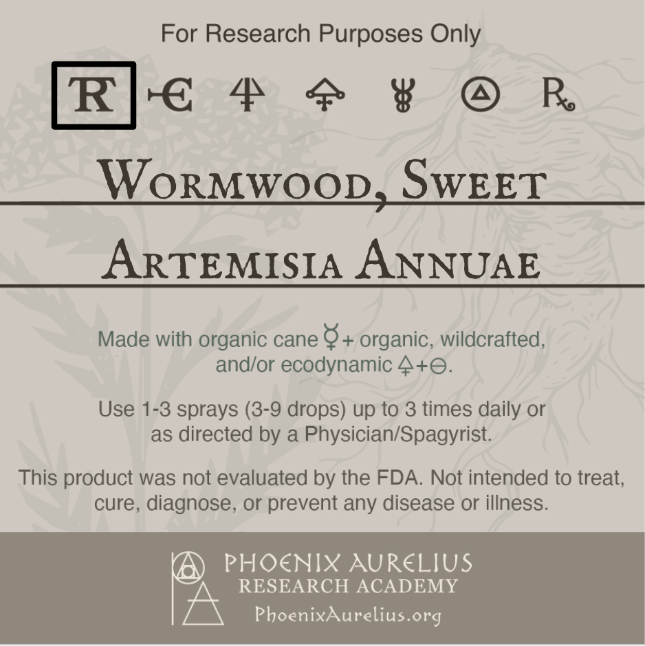 Wormwood, Sweet, Spagyric Tincture