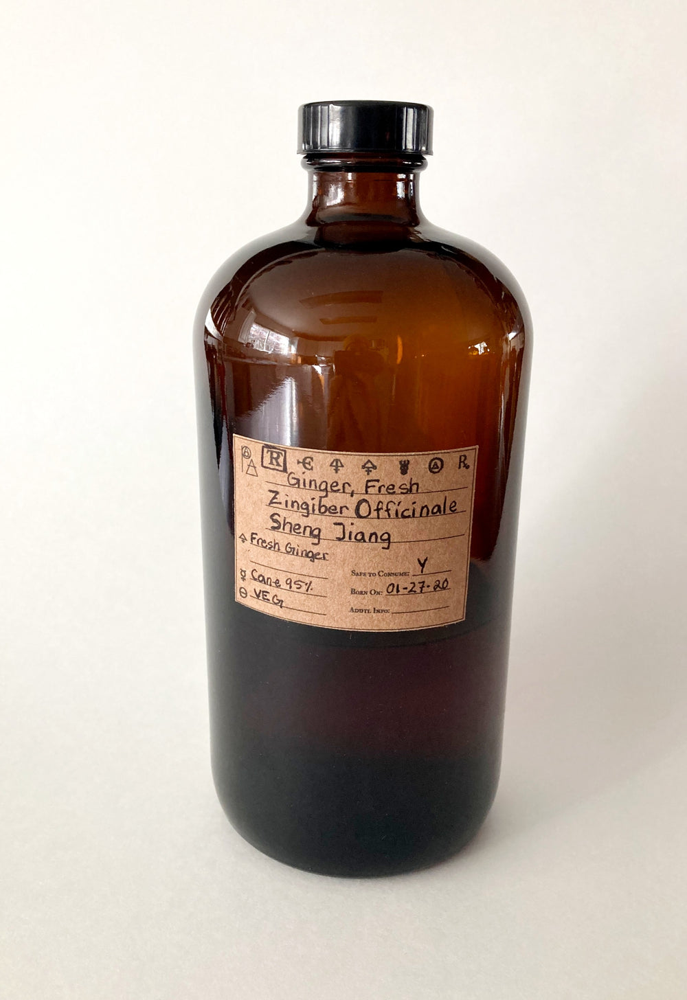 Ginger, Fresh Spagyric Tincture - Phoenix Aurelius Research Academy