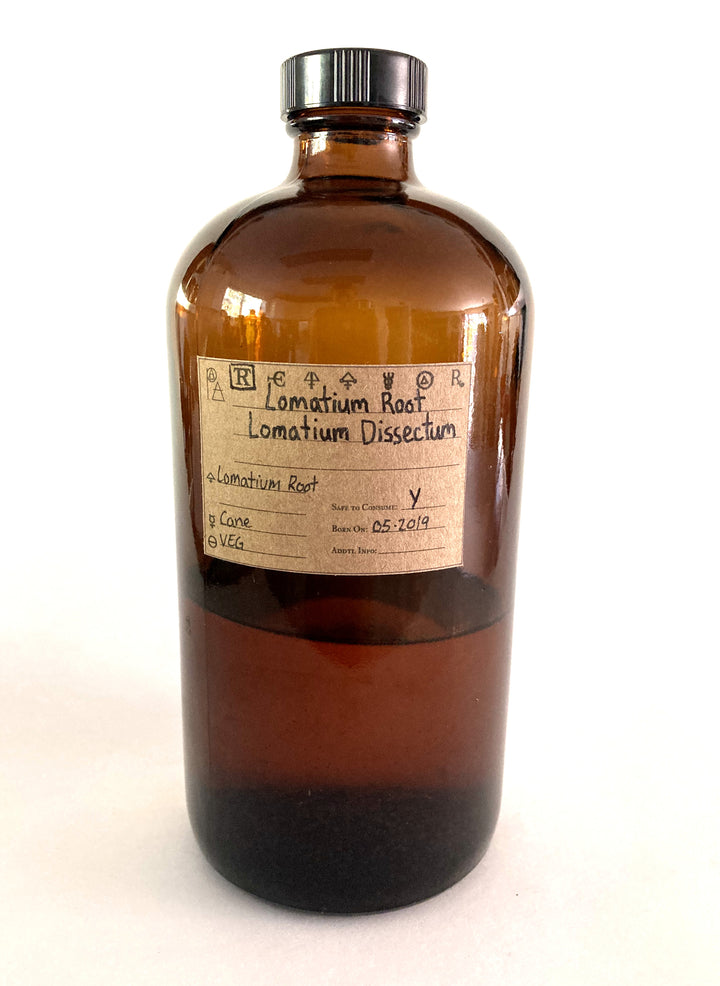 Lomatium Root Spagyric Tincture - Phoenix Aurelius Research Academy