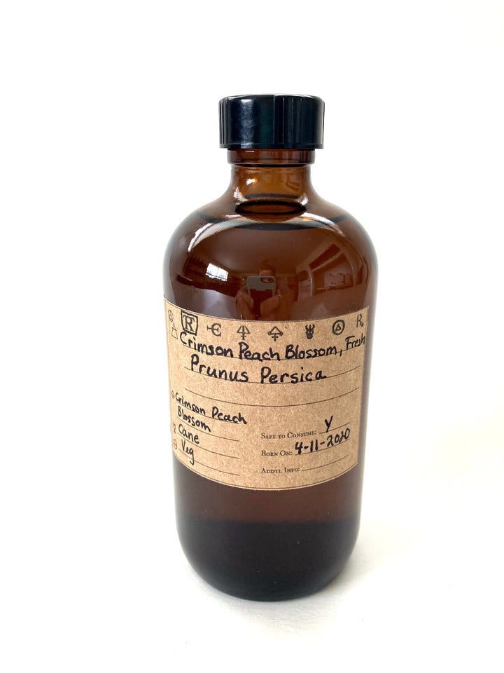 Crimson Peach Blossom Fresh Spagyric Tincture - Phoenix Aurelius Research Academy