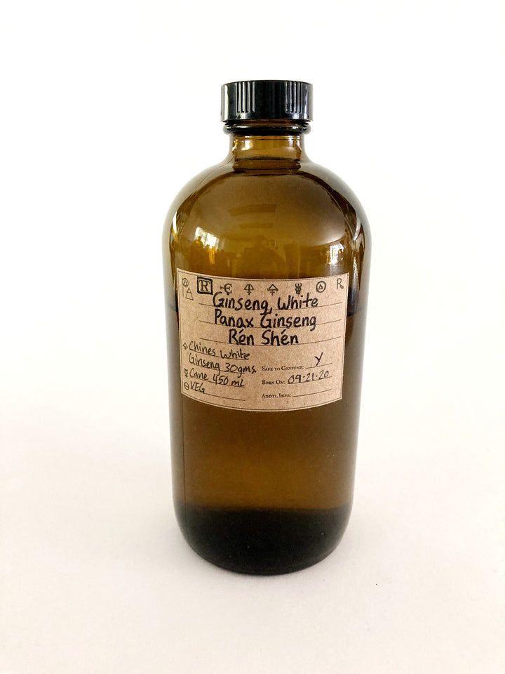 Ginseng, White Spagyric Tincture - Phoenix Aurelius Research Academy