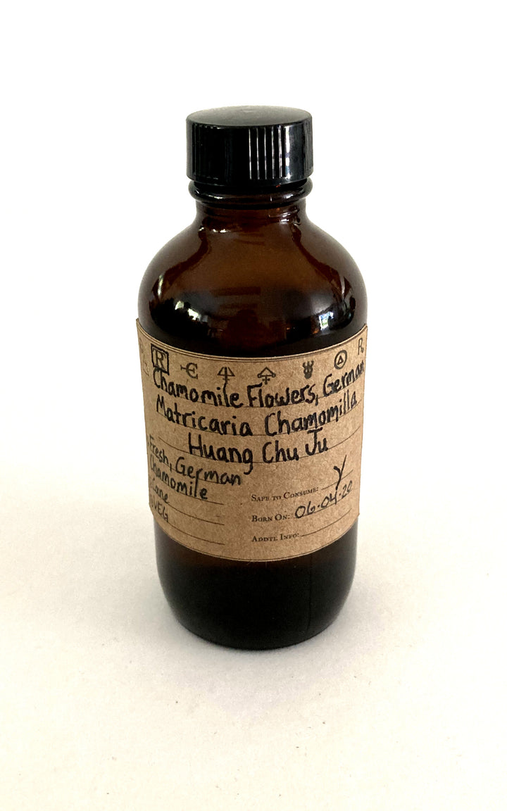 Chamomile Flower, German, Fresh Spagyric Tincture - Phoenix Aurelius Research Academy